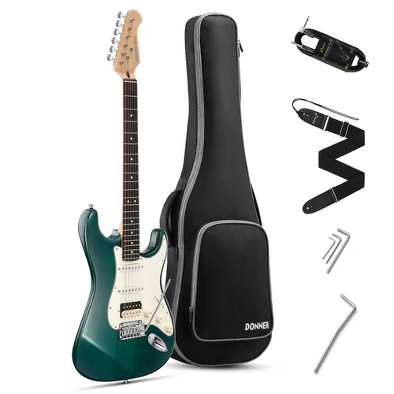 GENERICO - Pack Guitarra Electrica con Funda DONNER DST-400DG