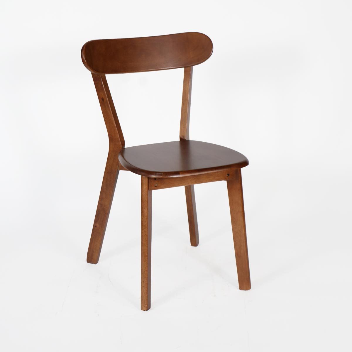 NECTAR - Silla Shubert madera de caucho respaldo curvo