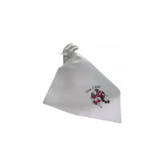 GENERICO - Pañuelo Blanco Logo Viva Chile Baile Cueca 1 Und