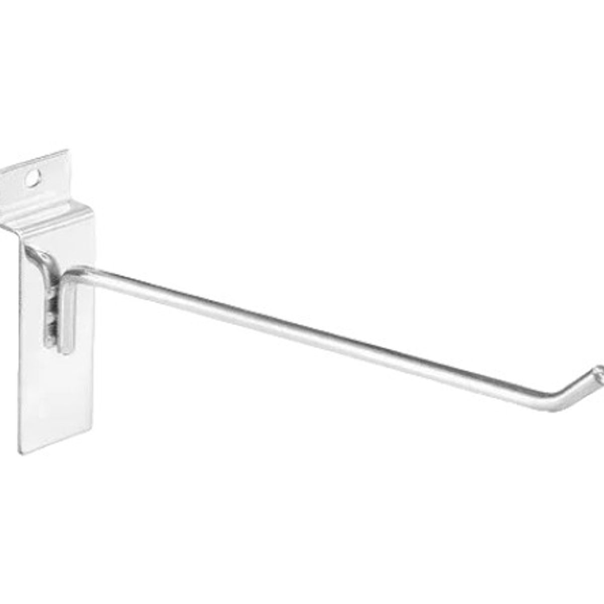 GENERICO - Pack 20 Ganchos Exhibidor Panel Ranurado 10 Cm