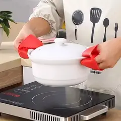 LINE - Guantes Para Horno Toma Olla Protector De Silicona Cocina Pack de 2