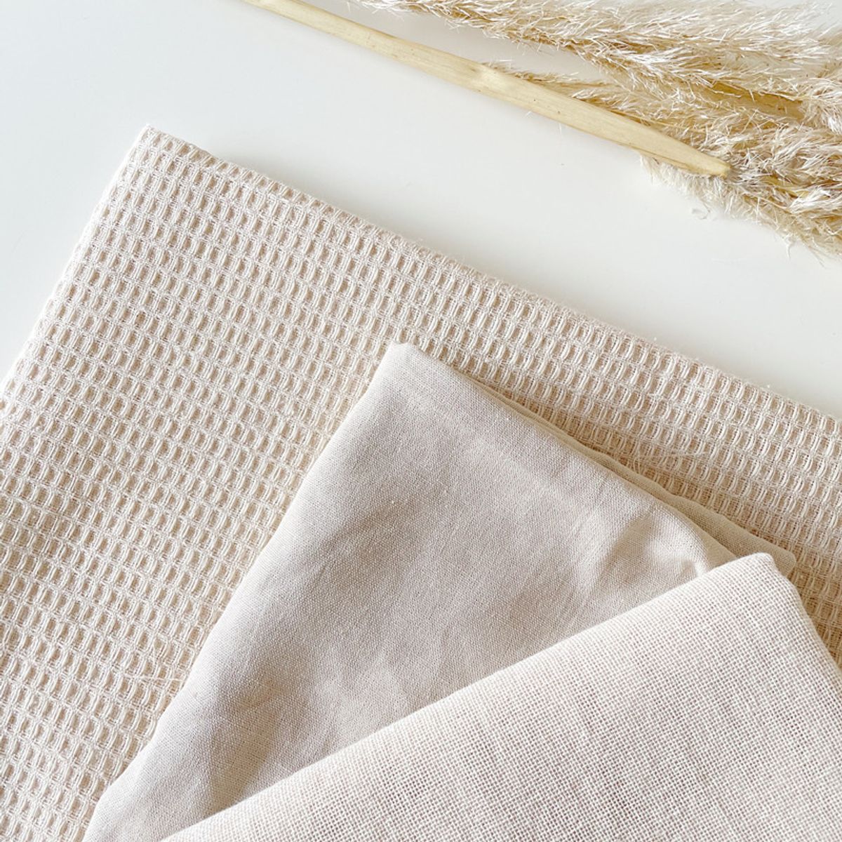 GENERICO - Tela waffle panal de abejas 10 metros x 1.70 ancho cruda