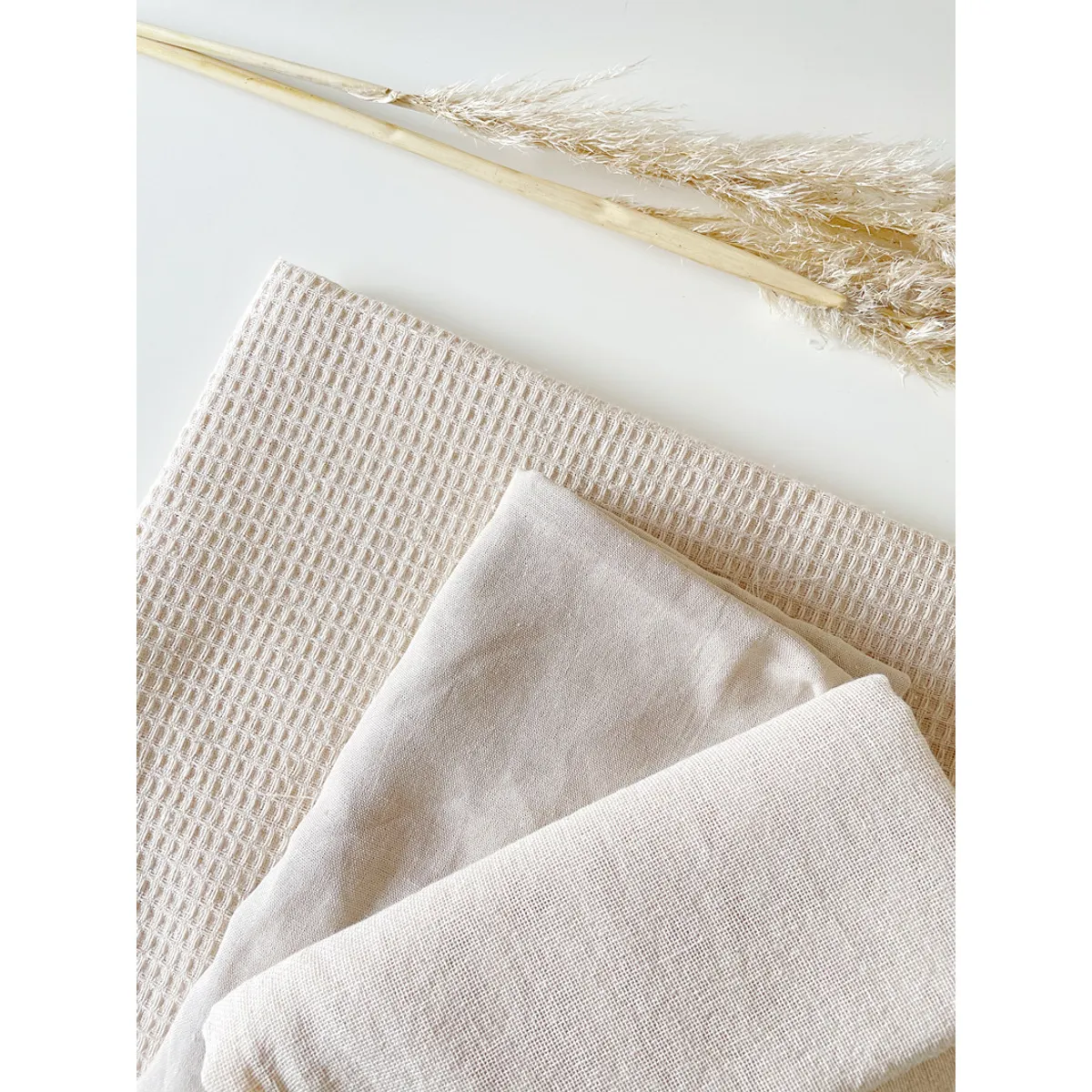 GENERICO - Tela waffle panal de abejas 10 metros x 1.70 ancho cruda