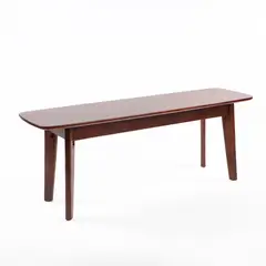 NECTAR - Banqueta Brahms Madera de Caucho 119x34,5x44 cm Diseño Versátil