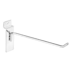 GENERICO - Pack 50 Ganchos Exhibidor Panel Ranurado 15 Cm