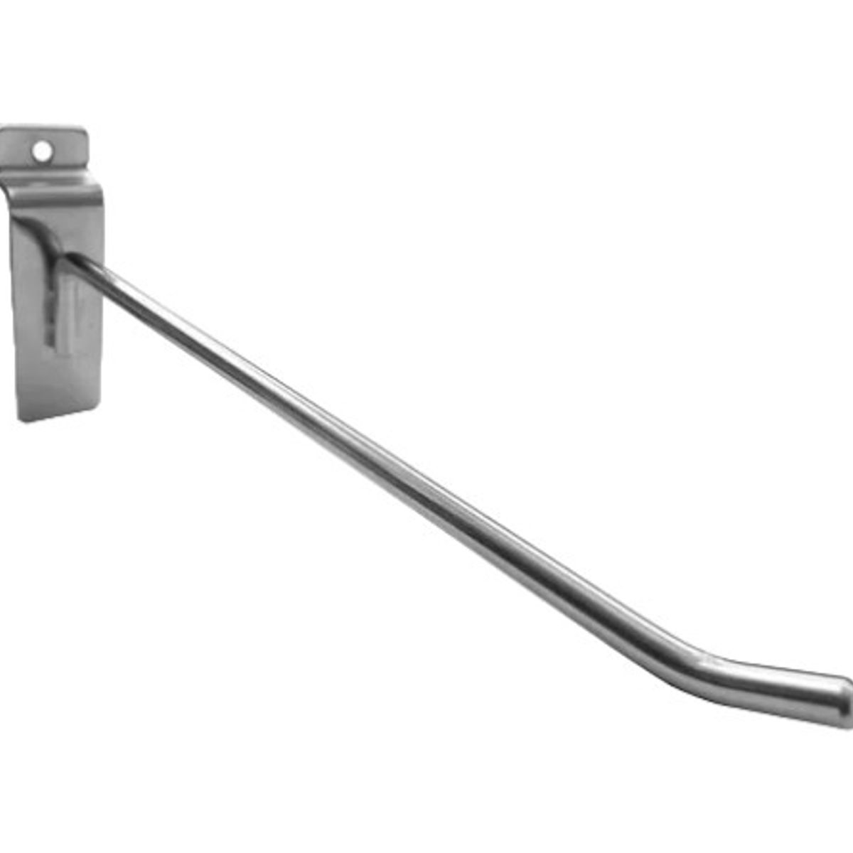 GENERICO - Pack 50 Ganchos Exhibidor Panel Ranurado 15 Cm