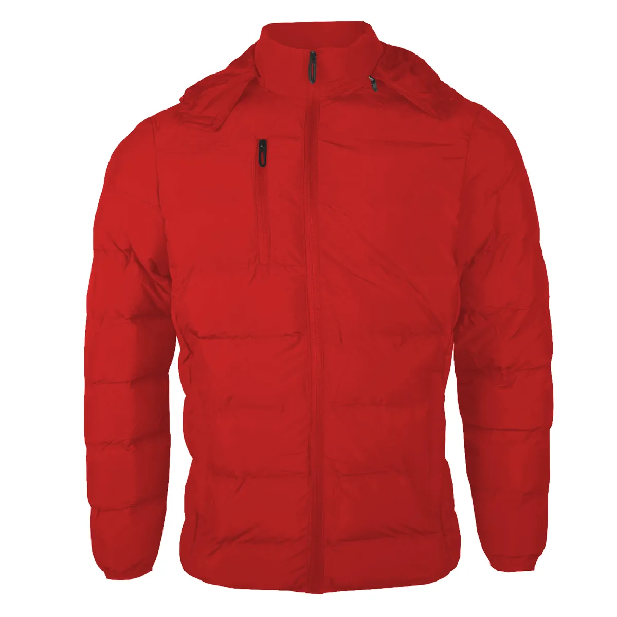 ANDESLAND OUTDOOR APPAREL - Parka Térmica Sintética Gorro Desmontable Ártica Rojo Hombre.