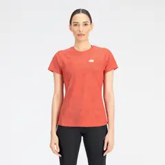 NEW BALANCE - Polera Running Mujer Q Speed ​​Jacquard Roja