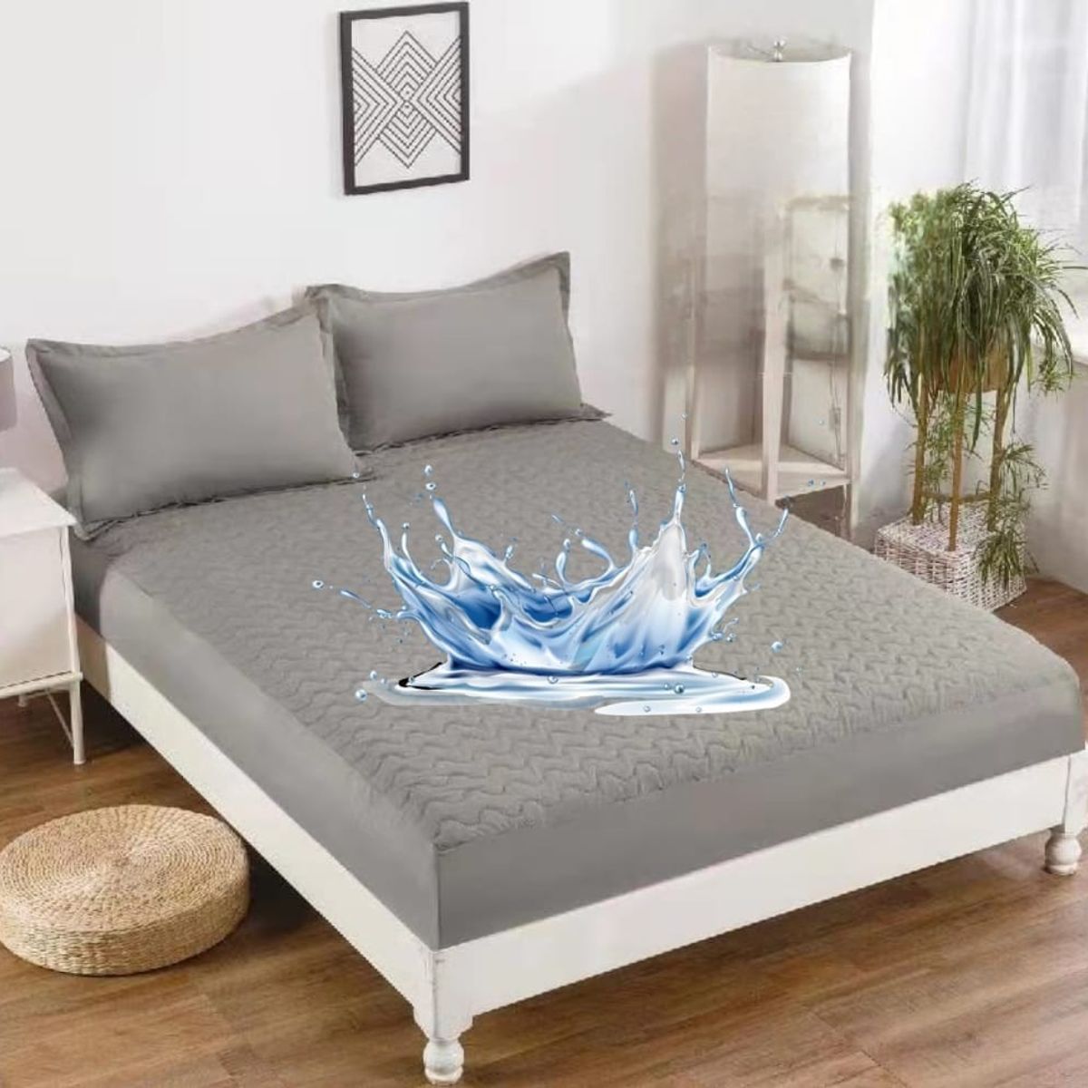 GENERICO - CUBRE COLCHON PROTECTOR IMPERMEABLE KING