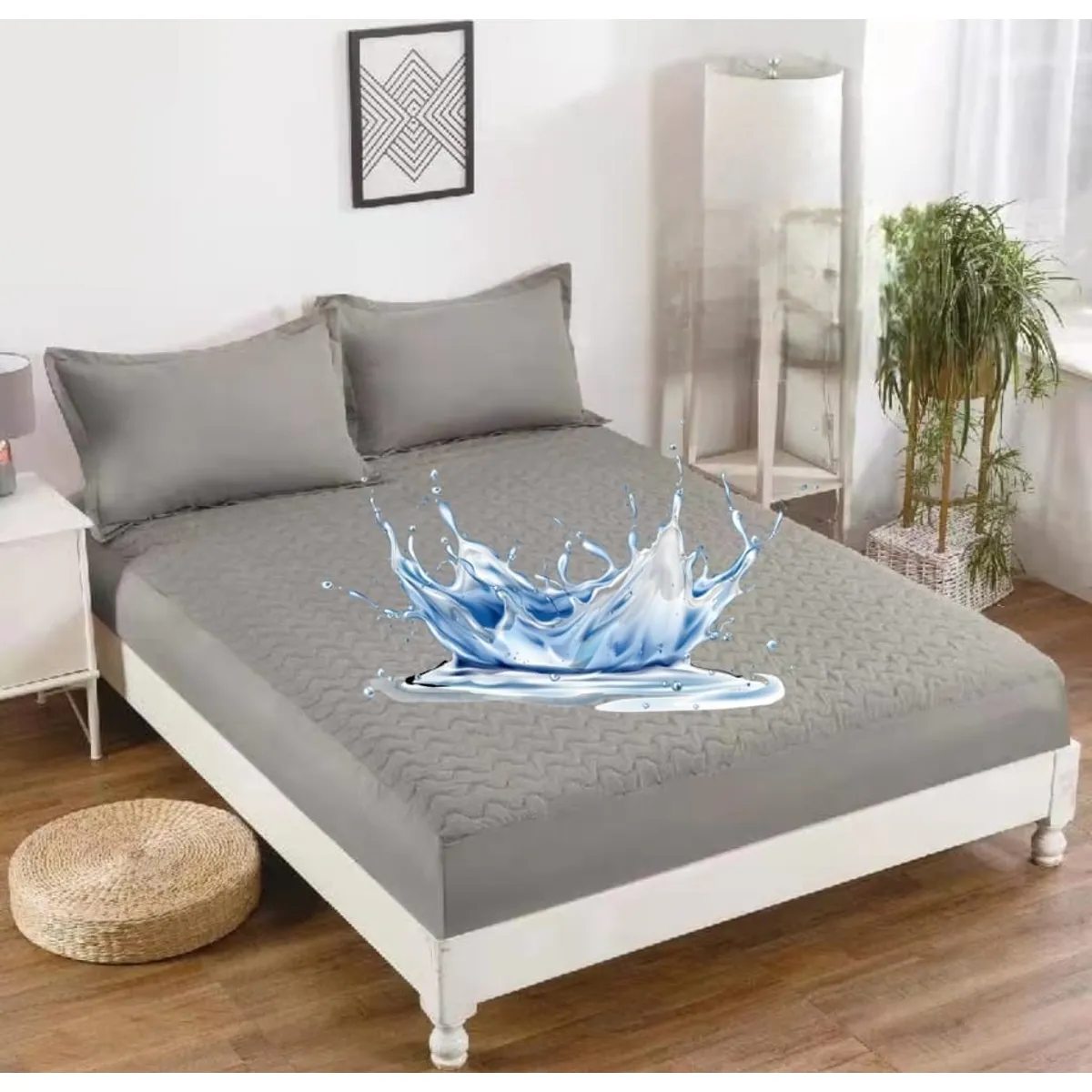 GENERICO - CUBRE COLCHON PROTECTOR IMPERMEABLE KING