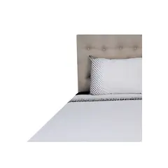 CHANTILLY - Sábanas 144h Estampadas Rombos Negros 2 Plazas