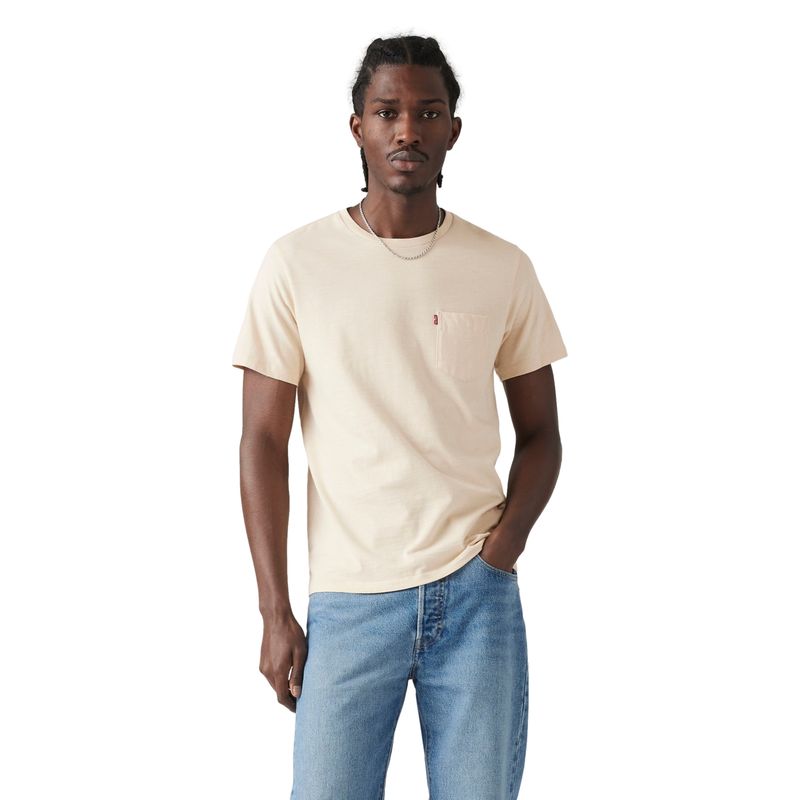 LEVIS - Polera Hombre Pocket Tee Beige Levis