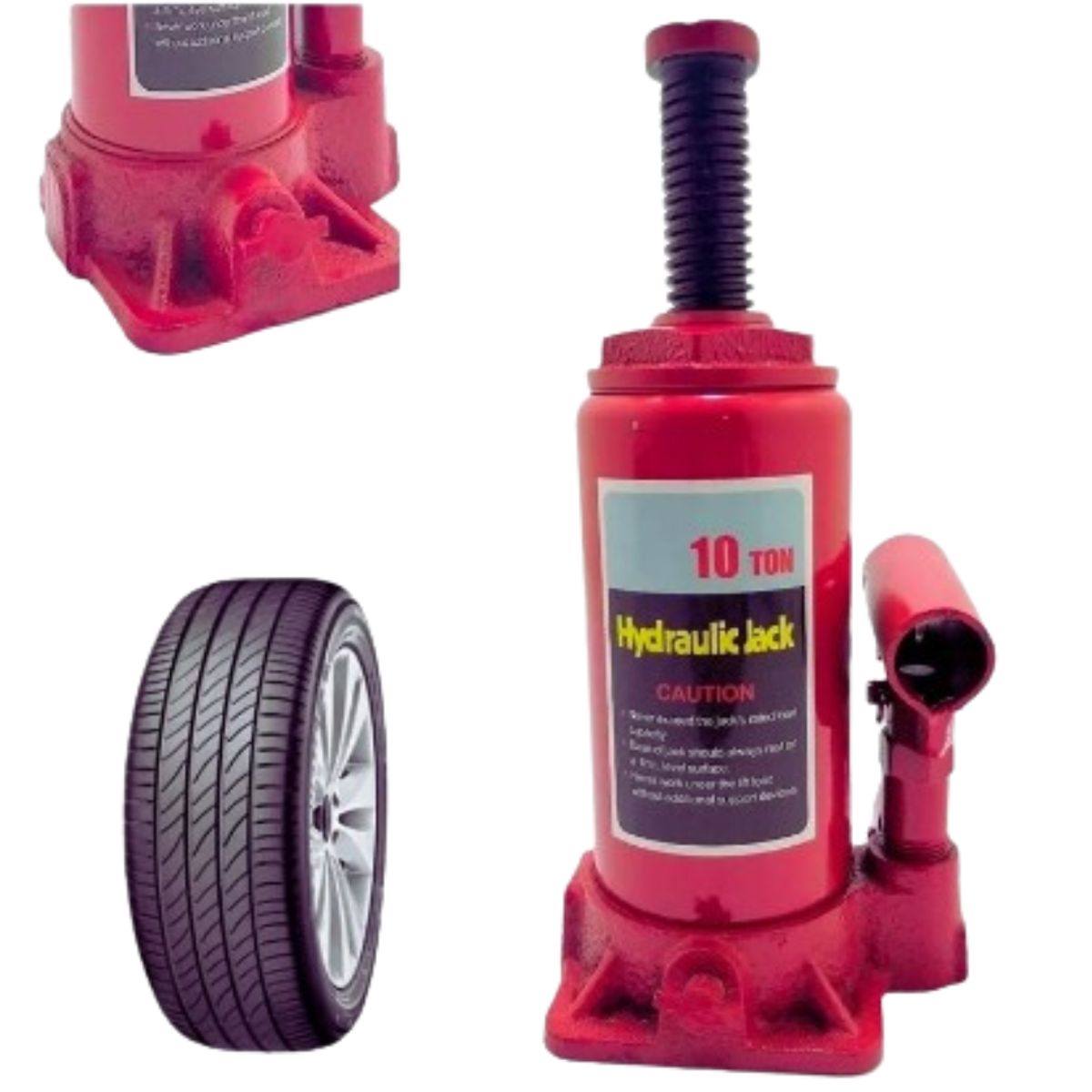 LINE - Gata Hidráulica Tipo Botella 10 Toneladas