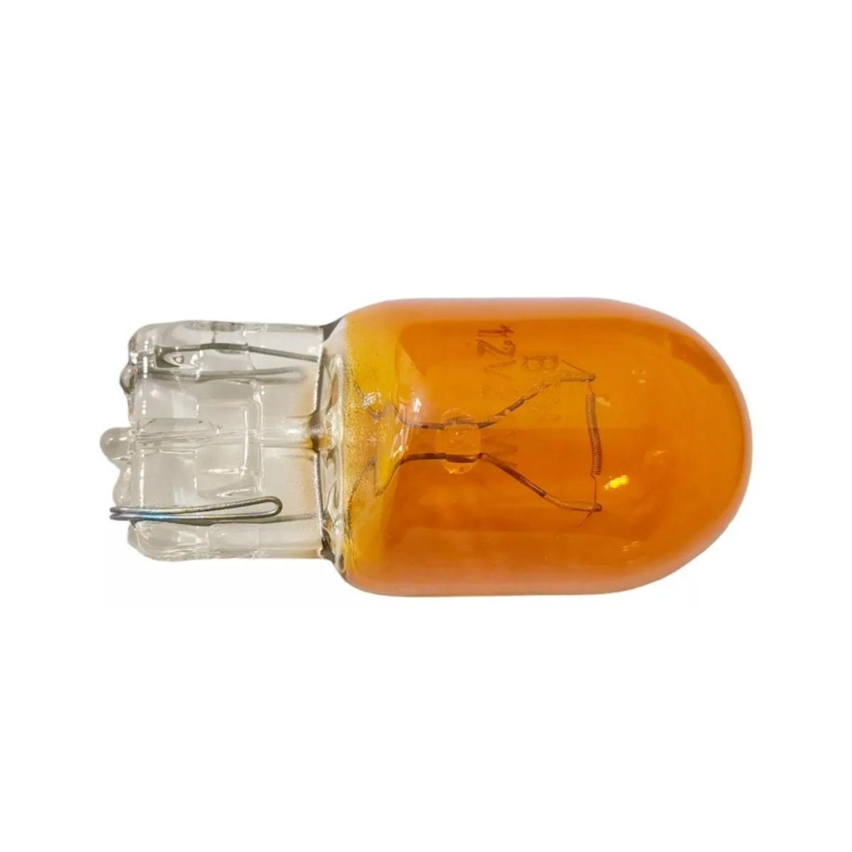 GENERICO - Par Ampolleta T20 12v 21w Ambar luz amarilla 1contacto