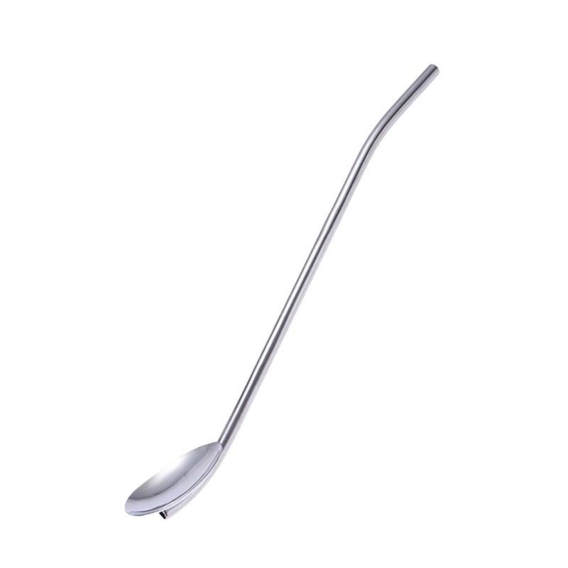 GENERICO - Bombilla Reutilizable de Acero para Mate Cuchara Chica