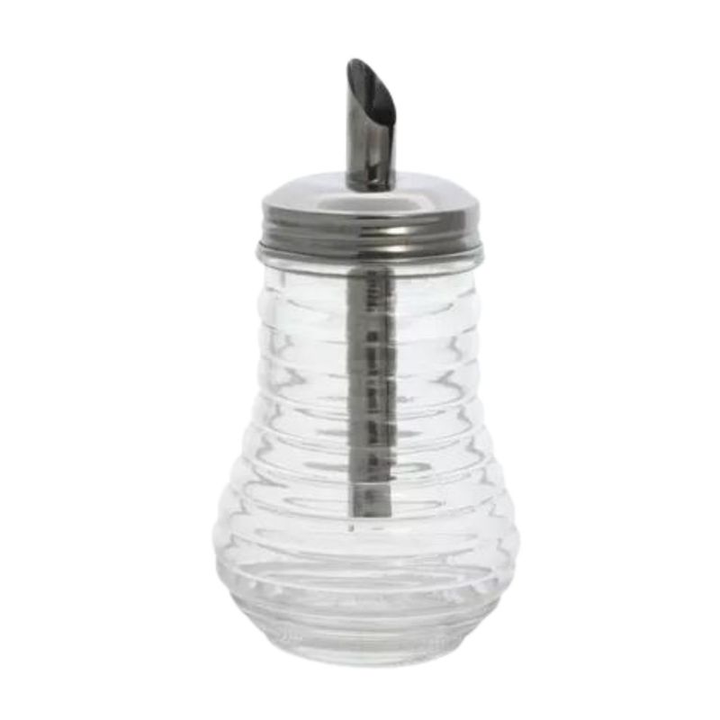 GENERICO - Dispensador de Sal o Azúcar Vidrio Menaje Cocina 14 cm