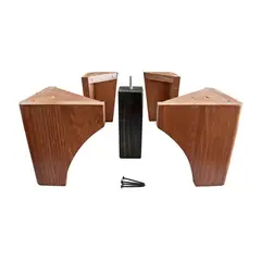 BLOCCARE - Kit De Patas Europeas Rustico ( 4 patas exteriores + 1 central)