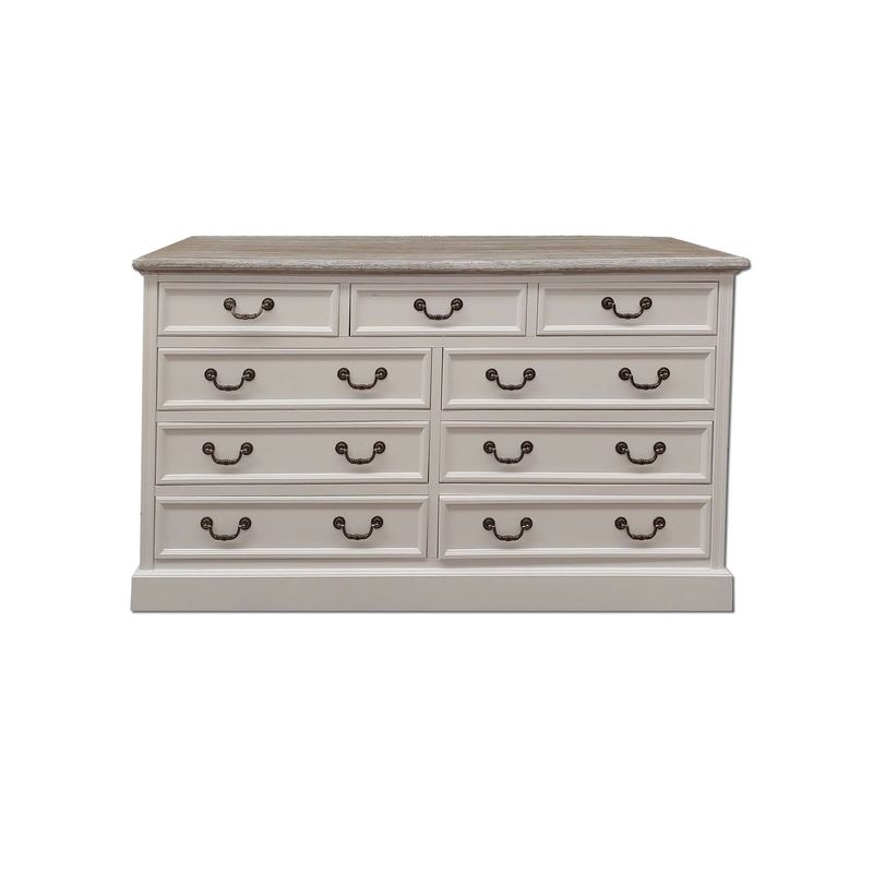 ECOMUSO - COMODA 9C 150 CLASICO BLANCO CUBIERTA  ALBAYALDE ECOMUSO EF17111-3