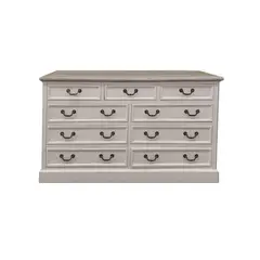 ECOMUSO - COMODA 9C 150 CLASICO BLANCO CUBIERTA ALBAYALDE EF17111-3