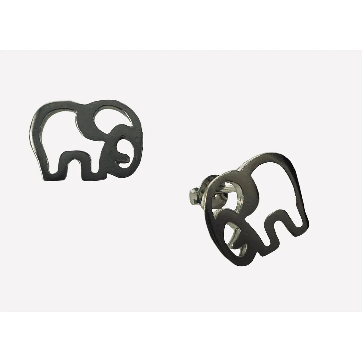 TAETHAI - Aros plata 925 al lóbulo, elefante