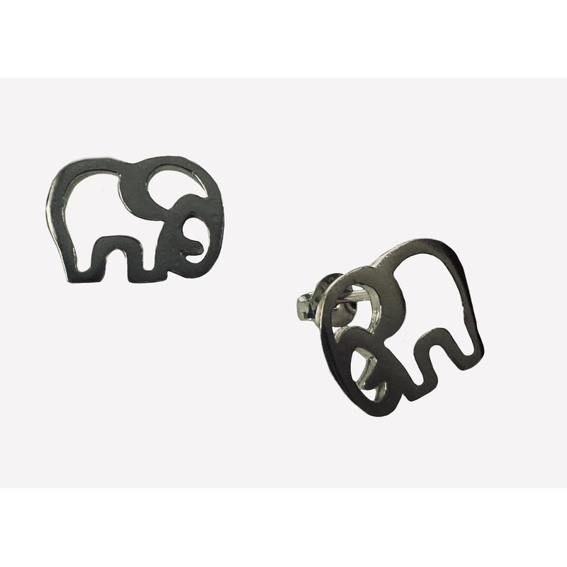TAETHAI - Aros plata 925 al lóbulo, elefante