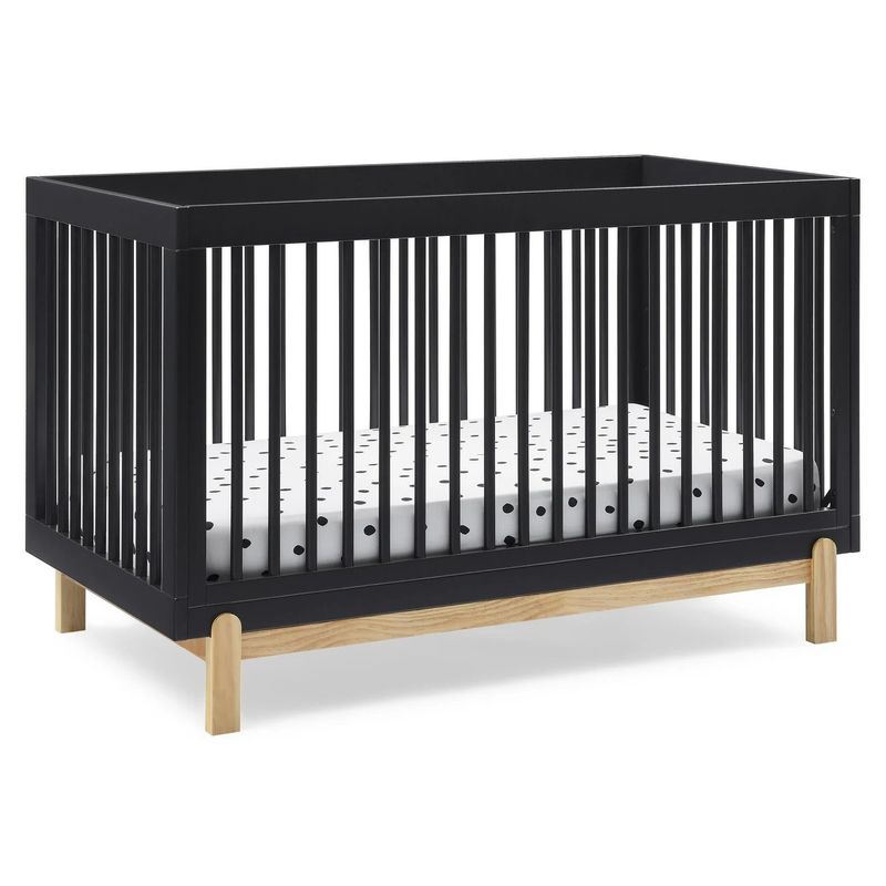 DELTA CHILDREN - Cuna convertible Madera Solida 4 en 1 Midnight Delta