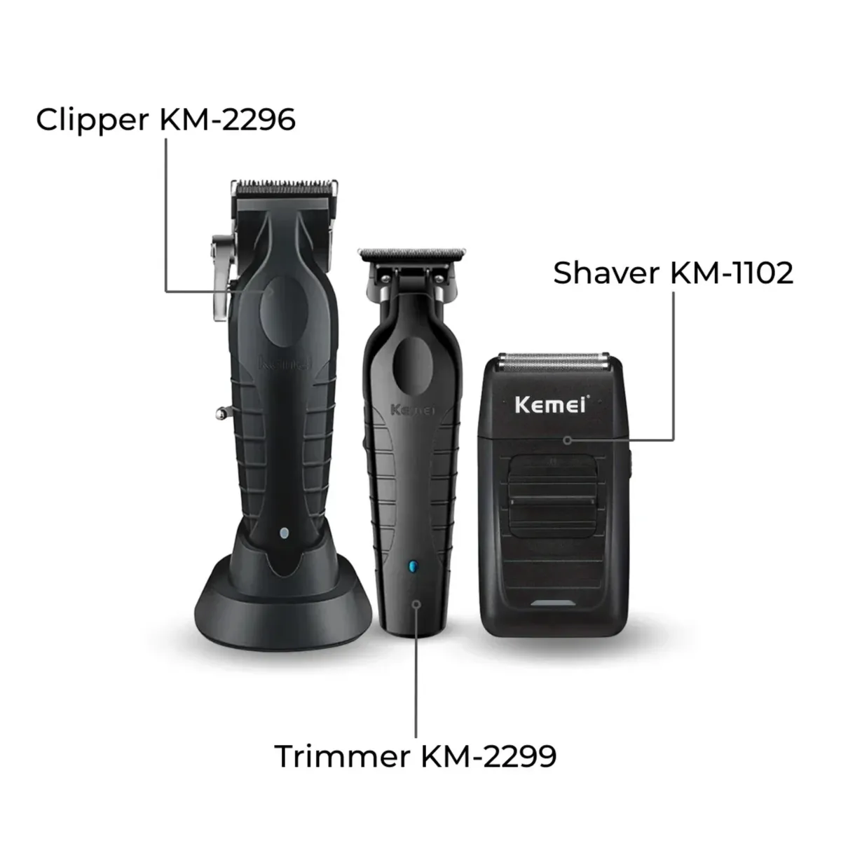 GENERICO - Combo De Barbero Todo En Uno - 3 Máquinas + Accesorios