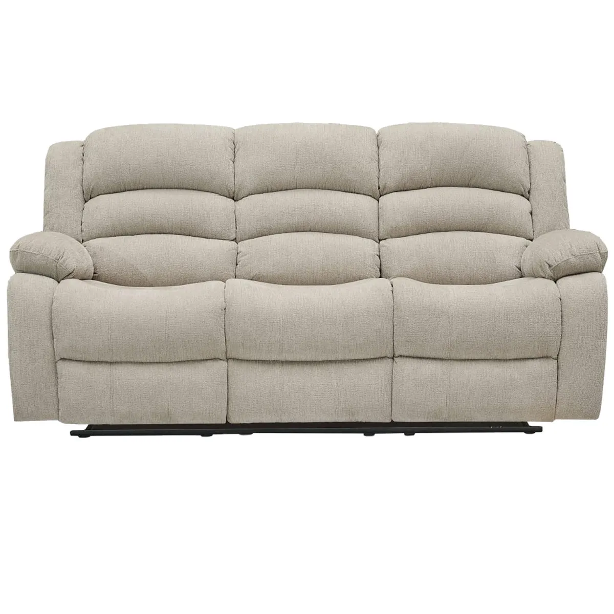 ECOMUSO - SOFA RECLINABLE 3 CUERPOS CHARLIE BEIGE ECOMUSO