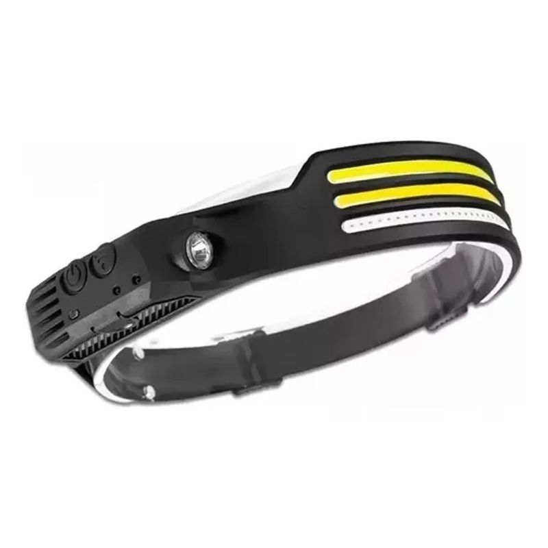 GENERICO - Linterna Minero Cintillo Frontal Bicolor 3 Led Luz Camping