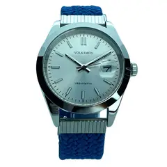 VOLKSMOV - RELOJ PULSERA MARCA MODELO URBAN MYTH CORREA AZUL
