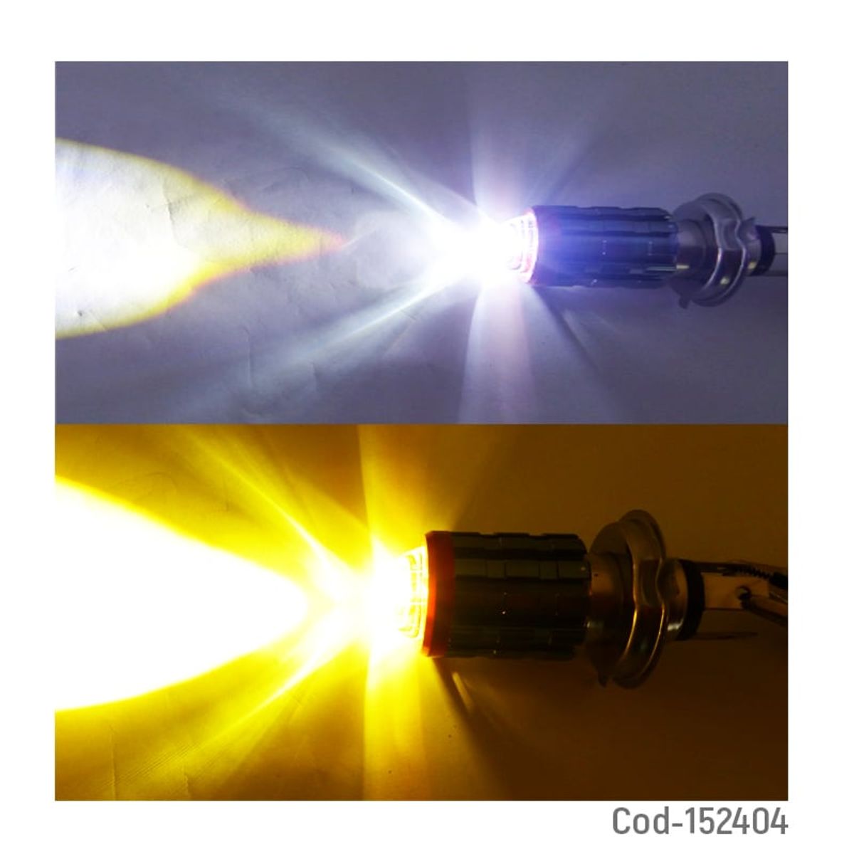 GENERICO - Ampolleta Para Moto H-4 LED Ojo De Angel Marca LIUHJG De 20 Watt