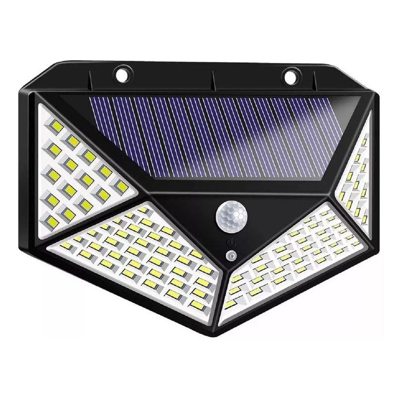 GENERICO - Foco Con Sensor Movimiento Foco Led Solar Exterior 100 Leds