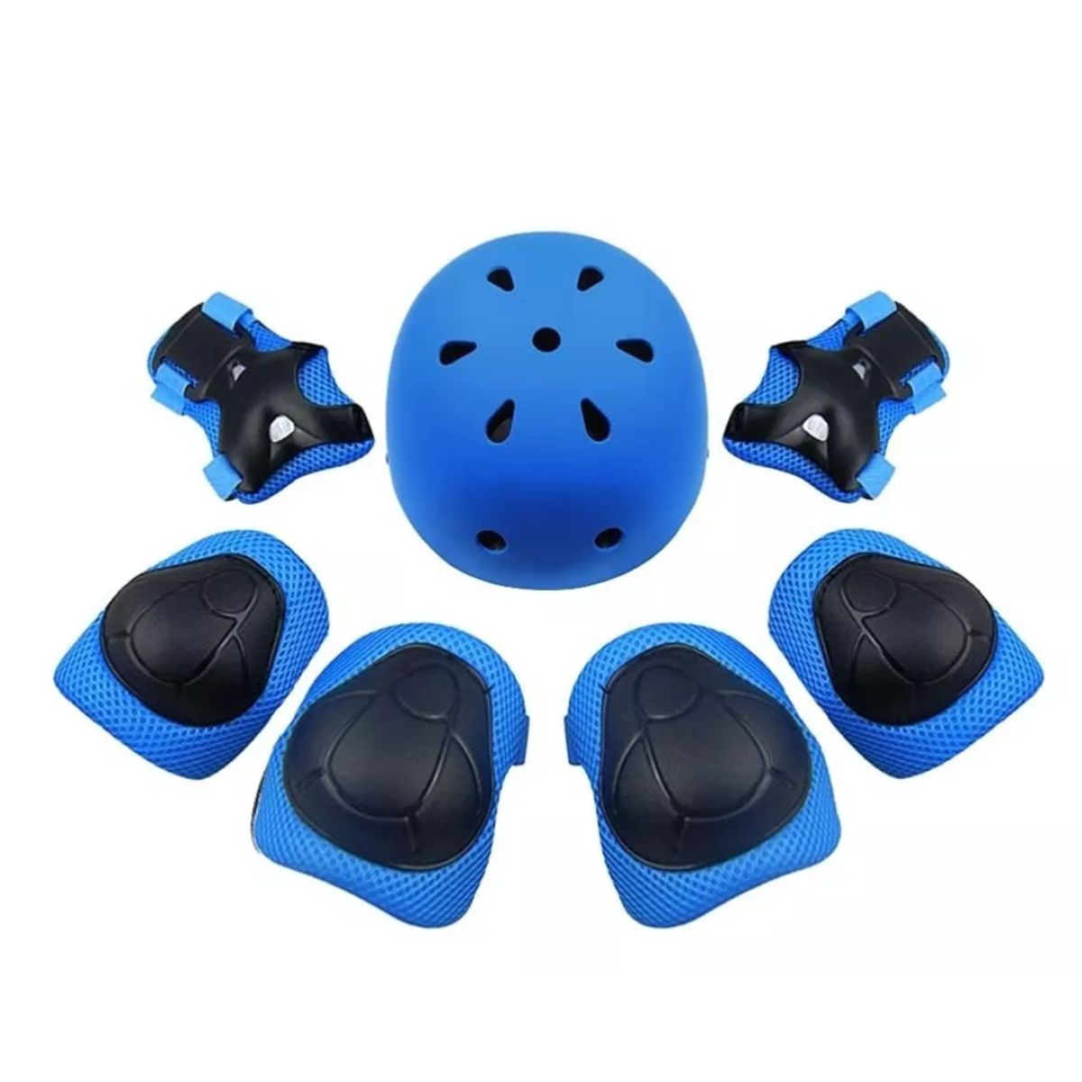 GENERICO - Patines Lineales Azul Mas Proteccion Talla S 30 A 33