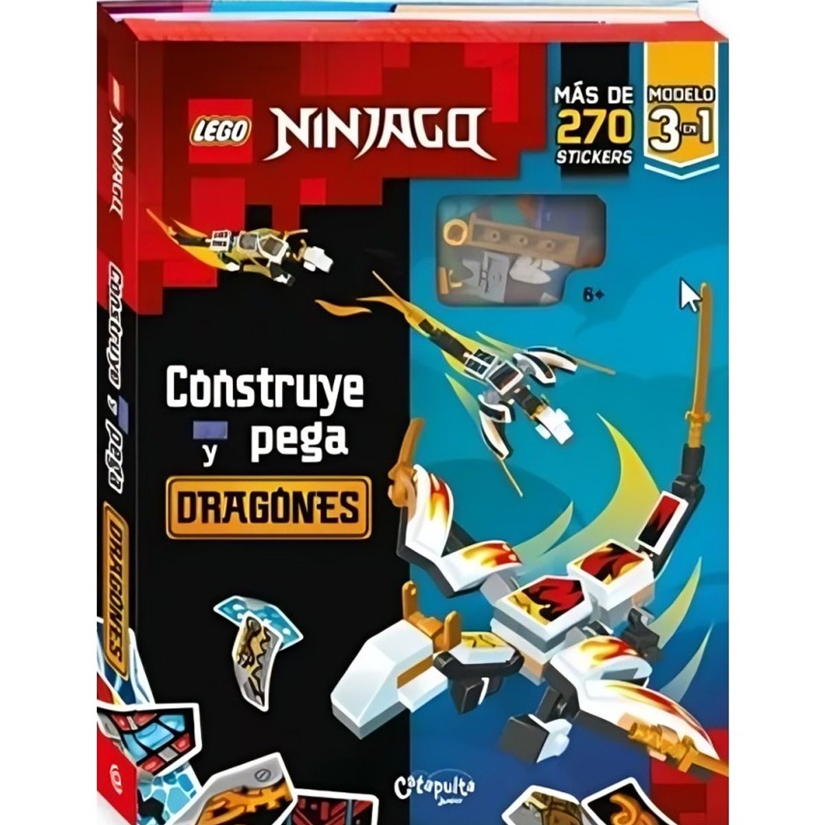 TOP10BOOKS - LIBRO Lego Ninjago Construye Y Pega: Dragones