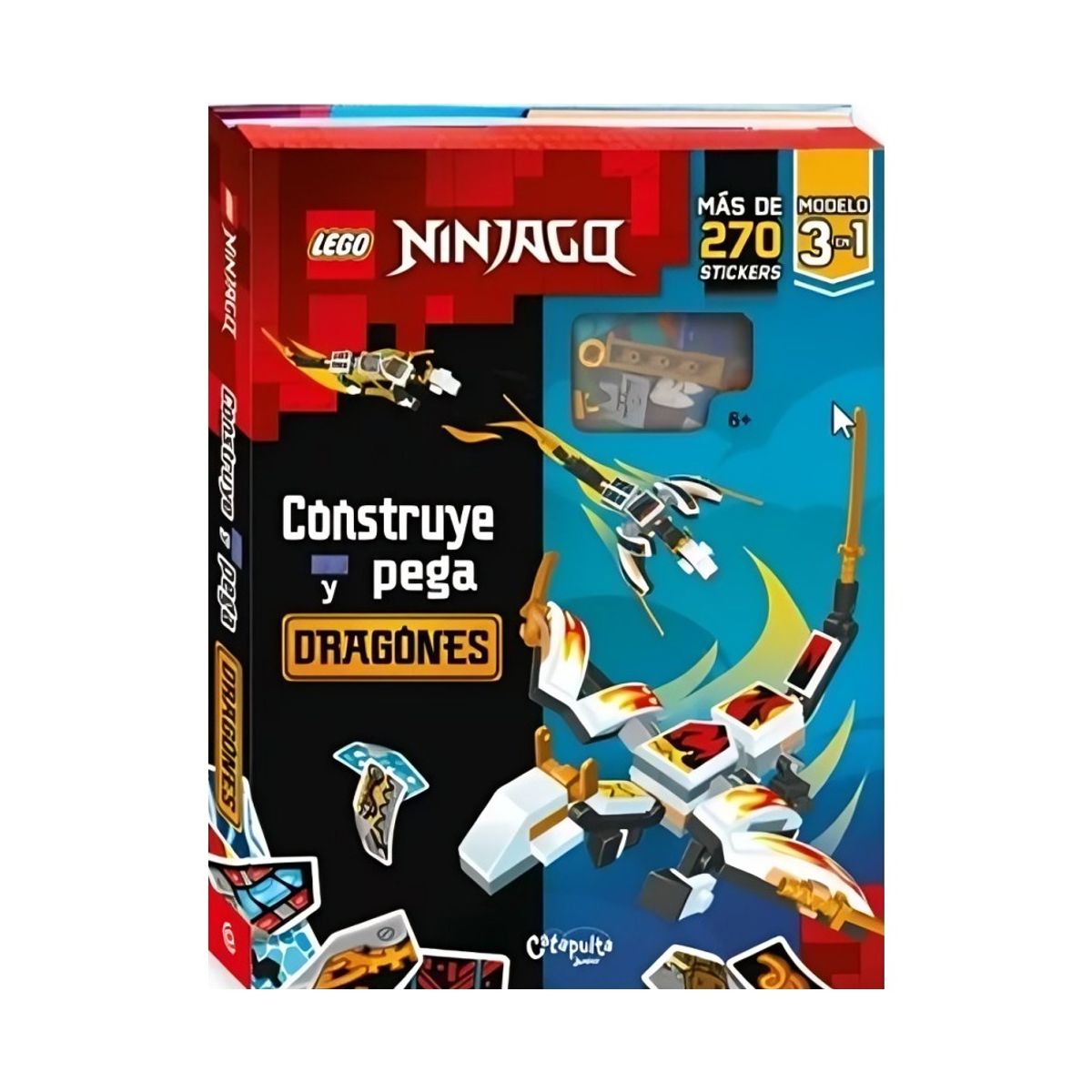TOP10BOOKS - LIBRO Lego Ninjago Construye Y Pega: Dragones