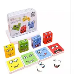 MONTESSORI WOOD - Juego Didáctico Tangram 3d Rompecabezas Magnético En Madera