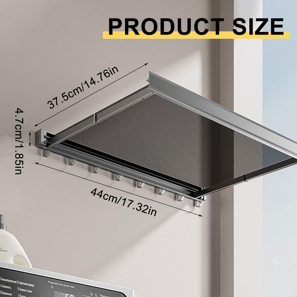 EVERSO - Tendedero Secador Ropa Retráctil De Pared Interior Exterior