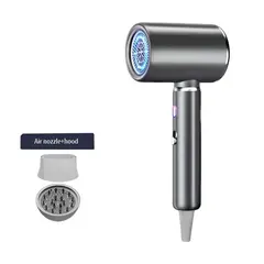DANWEILE - Secador pelo doméstico de secado rápido con iones negativos-gris plata
