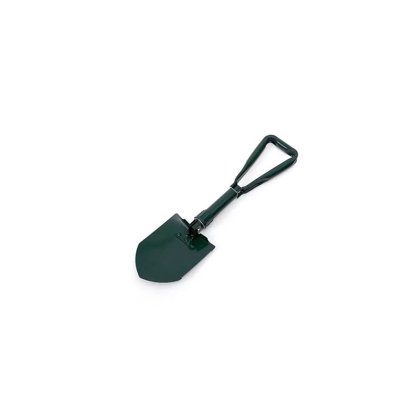 GENERICO - Pala con Picota Plegable Acero Camping Sierra + Bolso 46cm
