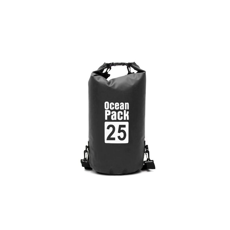 GENERICO - Bolso Seco Ocean Pack 25 Litros Impermeable Negro