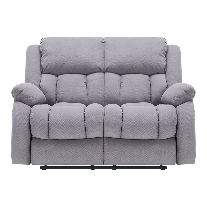 ELEMENT DESIGN - Berger 2 Cuerpos-Sofá Reclinable Tela Gris