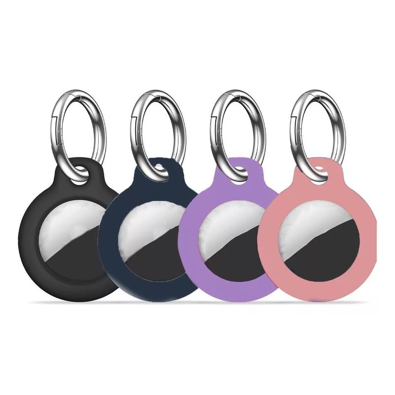 KUANGYE - Kit 4 Llaveros Para Airtag Silicona De Alta Resistencia