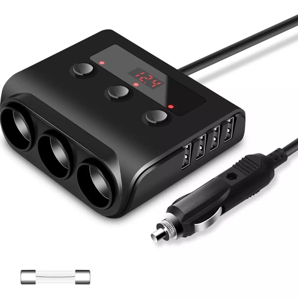 KUANGYE - Cargador Adaptador Encendedor Auto 12v24v 120w