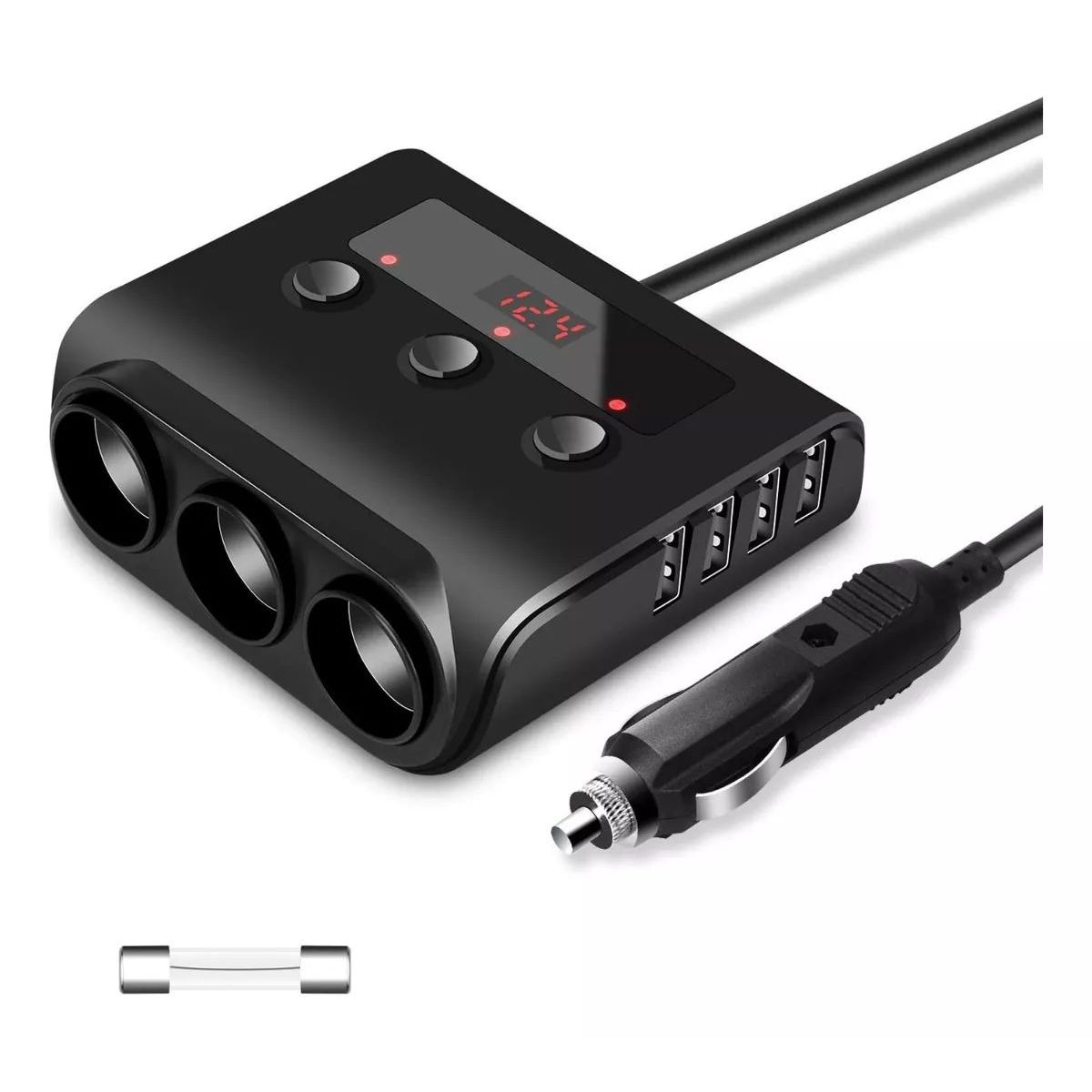 KUANGYE - Cargador Adaptador Encendedor Auto 12v24v 120w