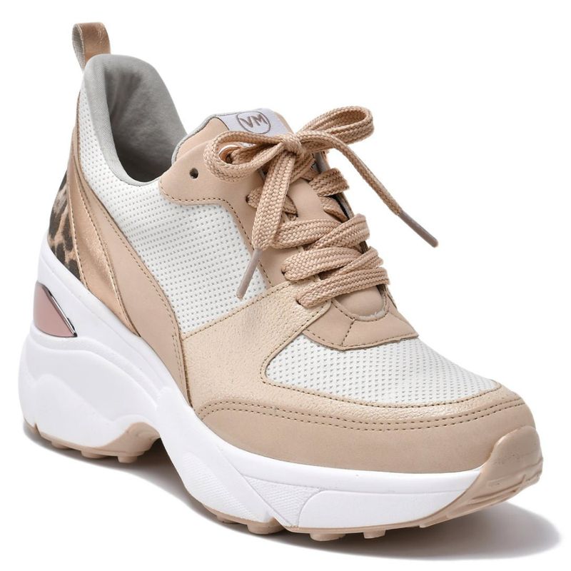 VIA MARTE - ZAPATILLA PLATAFORMA BEIGE CREM