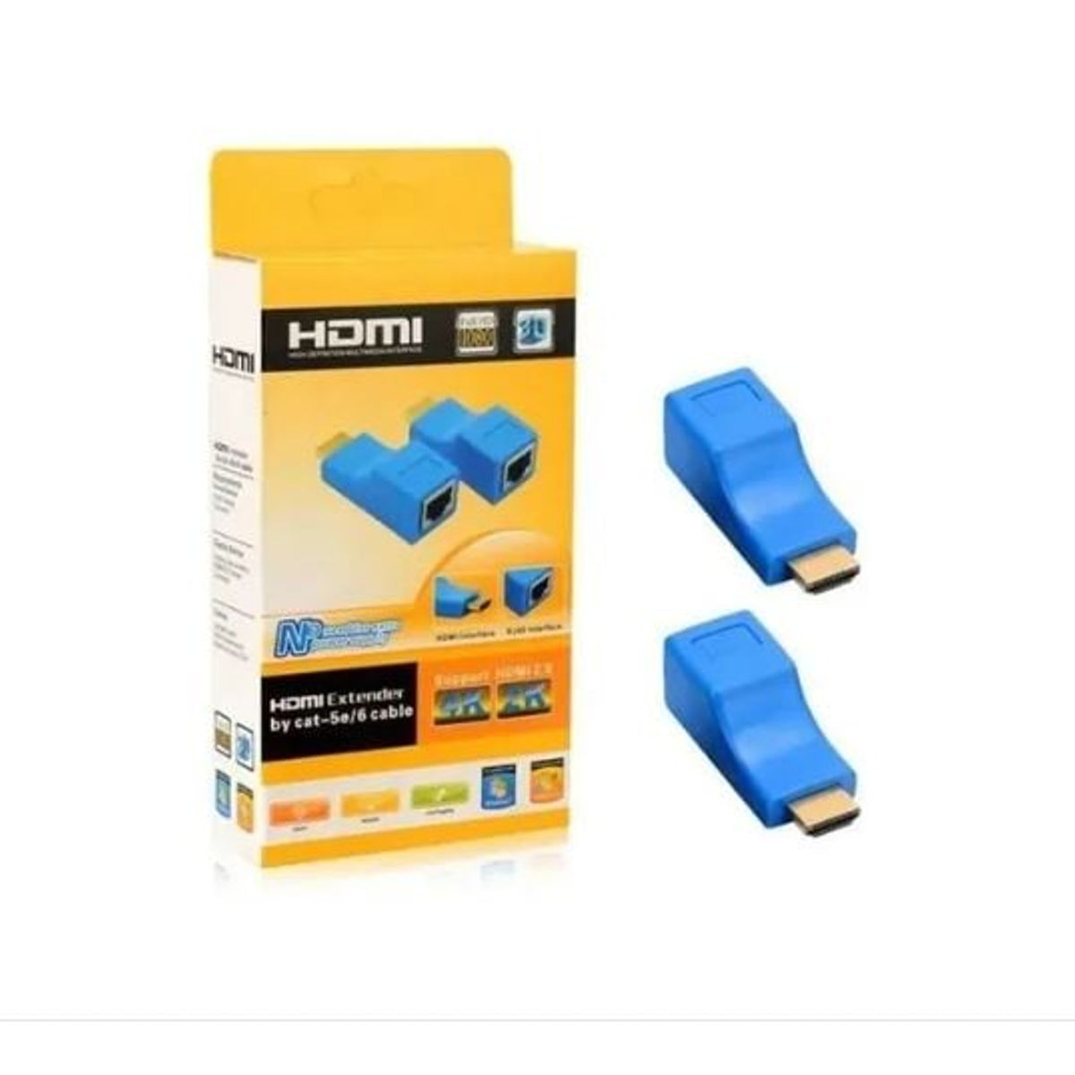 GENERICO - Adapter Hdmi 30m Extensor Sobre Cat 55e6 Utp Red Rj45