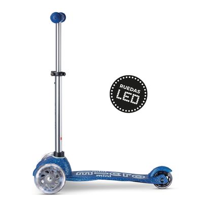 Imagen 2 del producto Scooter Mini LED Glitter Azul, Niños 2 a 5años