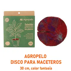 GENERICO - DISCOS AGROPELO COLOR 30CM MULCH DE AHORRO HIDRICO PARA MACETEROS