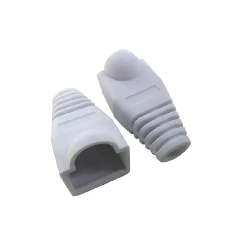 GENERICO - Funda para Conetor  Rj45  30 Unidades Gris