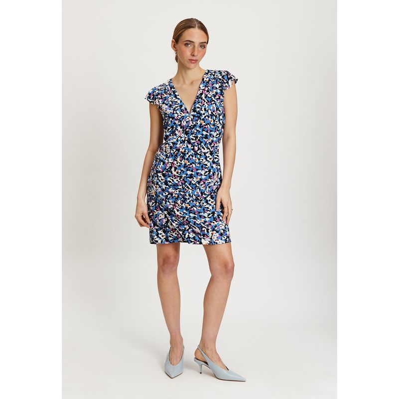 IO - Vestido Corto Azulino Mujer Io